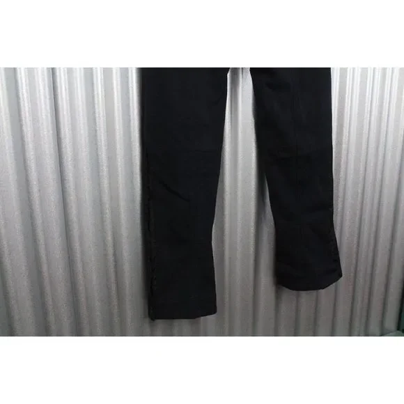 Vintage y2k Prada Milano Button Detailed Flare Trousers Pants Black 24x26 AY309
